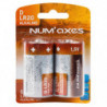 Blister 2 piles Num'Axes D LR20 alcalines 1,5 V