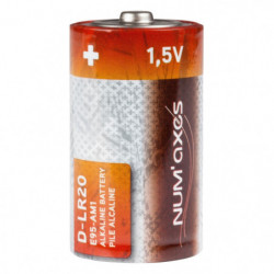 Blister 2 piles Num'Axes D LR20 alcalines 1,5 V