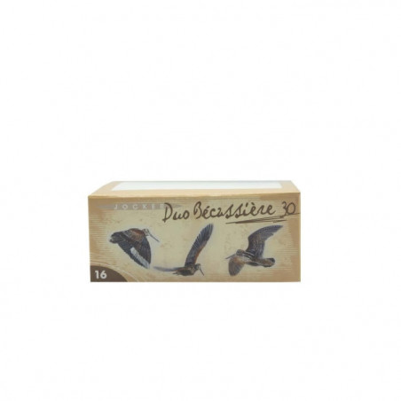 Boite de 10 Cartouches Jocker Duo Becassière 30 BJ - Cal. 16/67/16 - PB 8/10