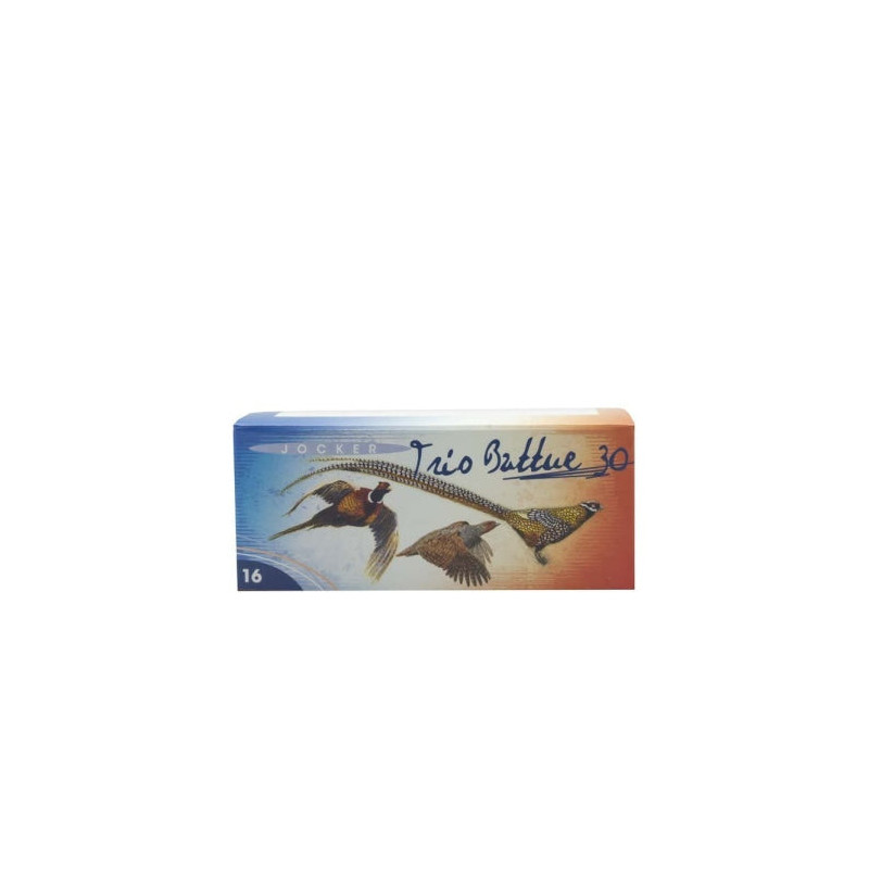 Boite de 10 Cartouches Jocker Trio Battue 30 BJ - Cal. 16/67/16