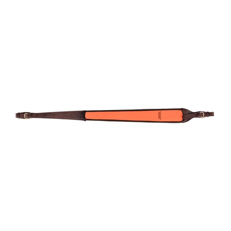 Bretelle pour arme Country Sellerie Cuir orange