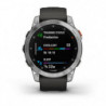 Montre GPS Garmin Epix acier silver bracelet gris