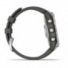 Montre GPS Garmin Epix acier silver bracelet gris
