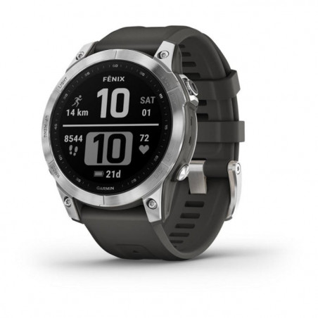 Montre GPS Garmin Fenix 7 Silver bracelet gris