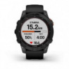 Montre GPS Garmin Fenix 7 Solar gray - Bracelet noir
