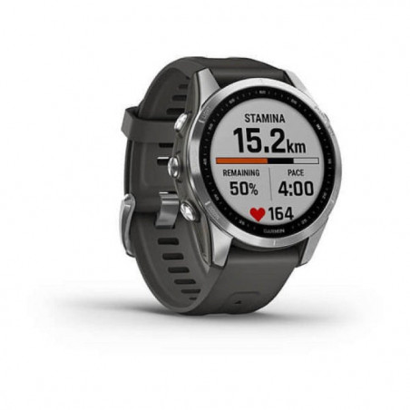 Montre GPS Garmin Fenix 7S Standard Edition Silver avec bracelet gris