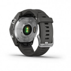 Montre GPS Garmin Fenix 7S Standard Edition Silver avec bracelet gris