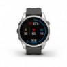 Montre GPS Garmin Fenix 7S Standard Edition Silver avec bracelet gris