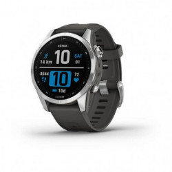 Montre GPS Garmin Fenix 7S Standard Edition Silver avec bracelet gris