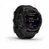 Montre GPS Garmin Fenix 7X Sapphire solar titane carbon gray DLC - Bracelet noir