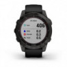 Montre GPS Garmin Fenix 7X Sapphire Solar Titane Carbon Gray DLC - Bracelet noir