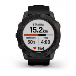 Montre GPS Garmin Fenix 7X Solar Edition Gray - Bracelet noir