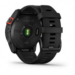 Montre GPS Garmin Fenix 7X Solar Edition Gray - Bracelet noir