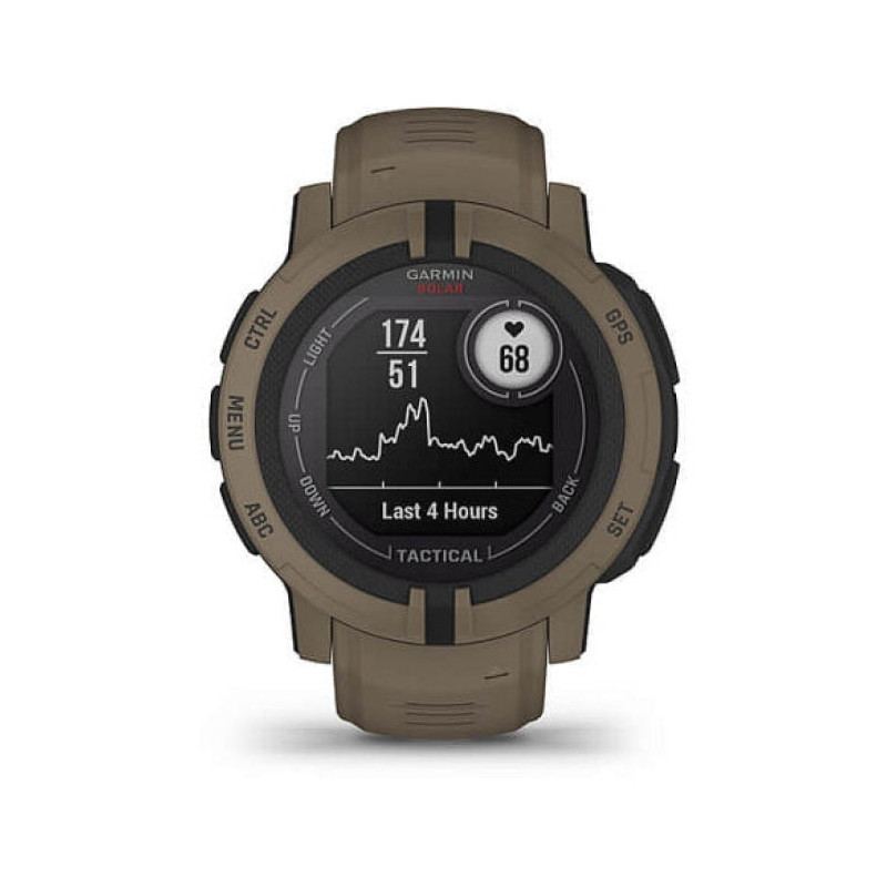 Montre GPS Garmin Instinct 2 Solar Tactical - Coyote
