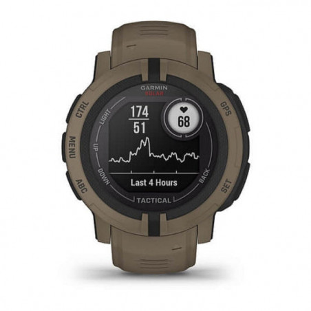 Montre GPS Garmin Instinct 2 Solar Tactical - Coyote