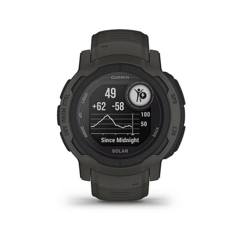 Montre GPS multifonction Garmin Instinct 2 Solar Graphite