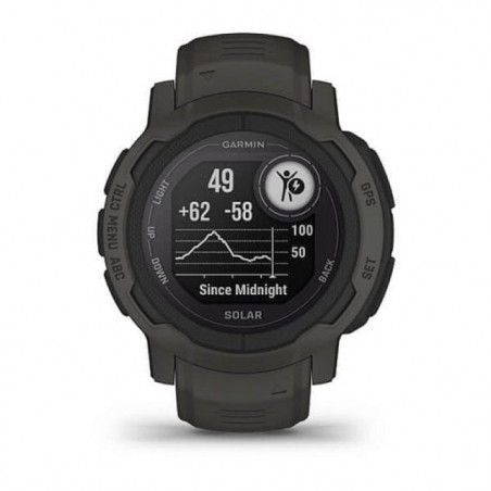 Montre GPS multifonction Garmin Instinct 2 Solar Graphite