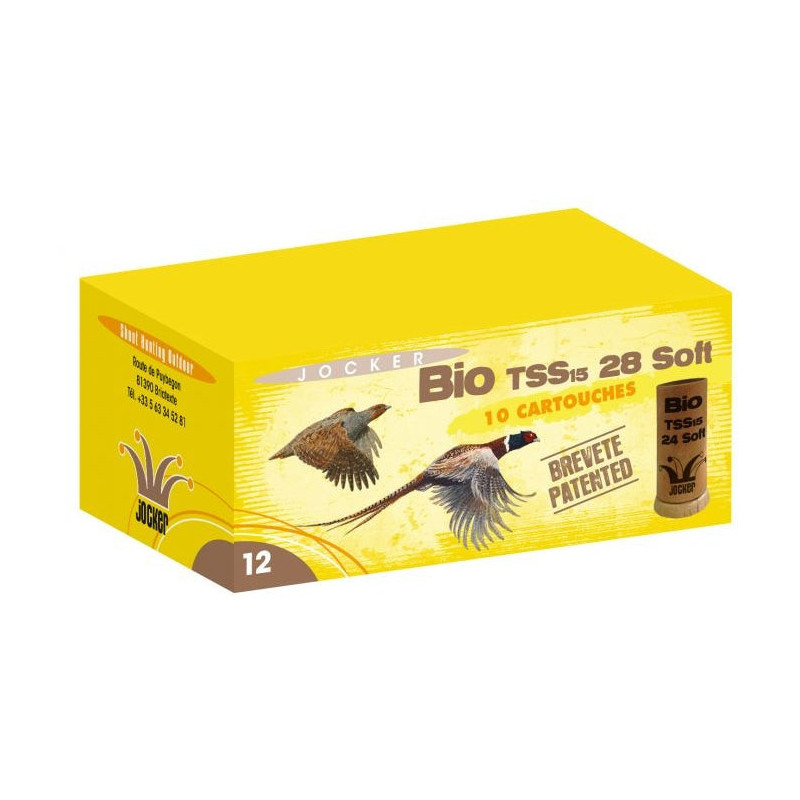 Boîte de 10 Cartouches Jocker Bio TS 28 Soft C/12/70/16 28 Gr