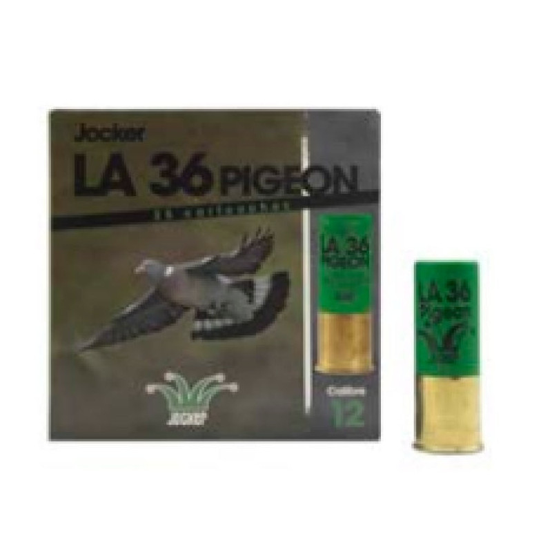 Boîte de 25 Cartouches Jocker LA Pigeon C/12/70/25 Verte