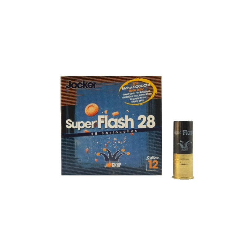 Boîte de 25 Cartouches Jocker Superflash 28 C/12/70/25 Noire