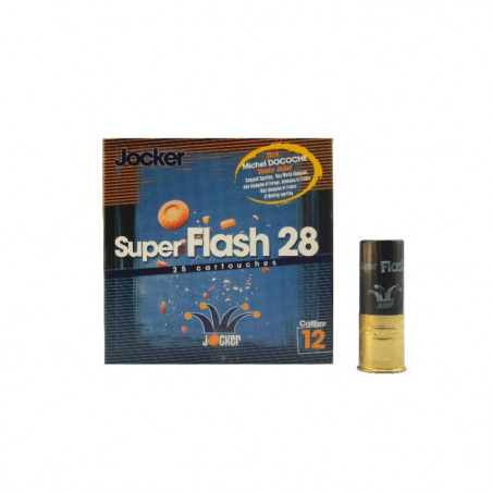 Boîte de 25 Cartouches Jocker Superflash 28 C/12/70/25 Noire