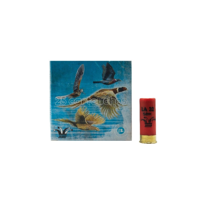 Sachet de 25 cartouches Jocker LA 32 C/12/70/10 Orange
