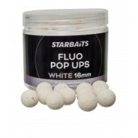 Appât Fluo Pop Ups White 16mm - Starbaits - 70gr