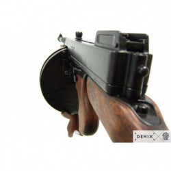 Réplique décorative Denix De la mitraillette Thomson M1928 - Chargeur camembert