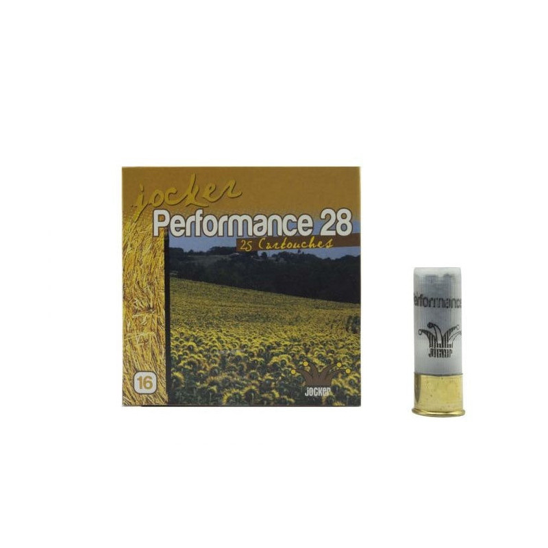 Boîte de 25 Cartouches Jocker Performance 20 BJ Cal. 24/65/08