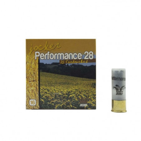 Boîte de 25 Cartouches Jocker Performance 20 BJ Cal. 24/65/08