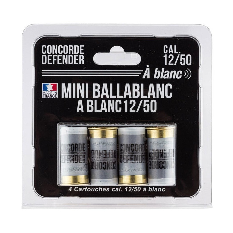 Cartouches à blanc Concorde Defender Mini Ballablanc - Cal. 12/50