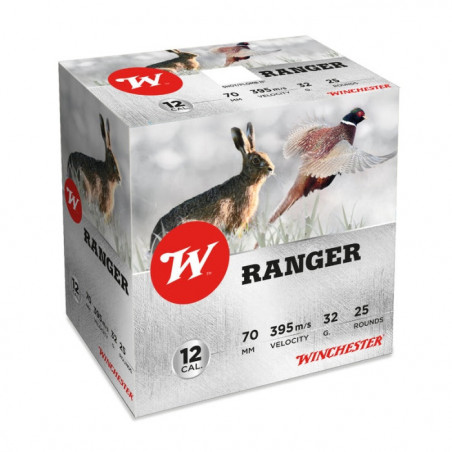 Cartouches de chasse Winchester Hunting Shotshells Ranger 32 g - Cal. 12/70 - Par 25