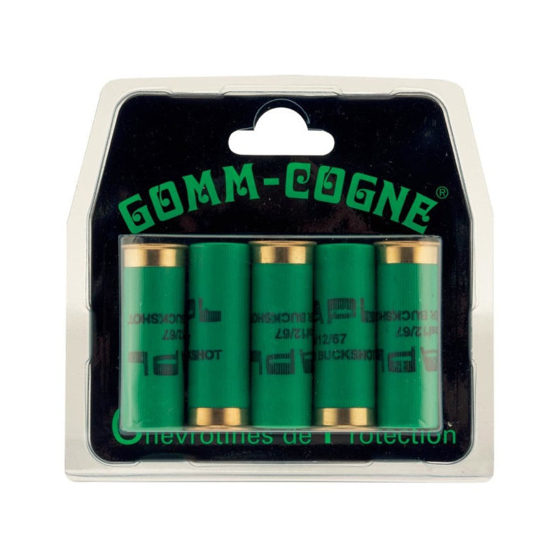 Cartouches de chevrotines caoutchouc Sapl gomm-cogne - Cal. 12/67