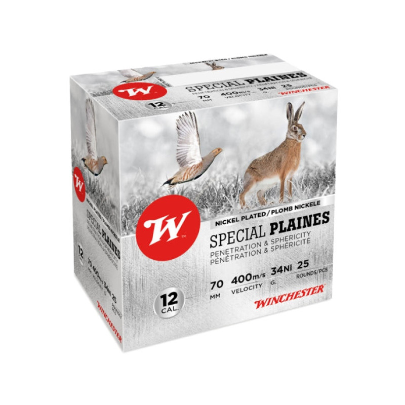 Cartouches Winchester Spécial Plaines 34 g - Cal.12/70 - Par 25