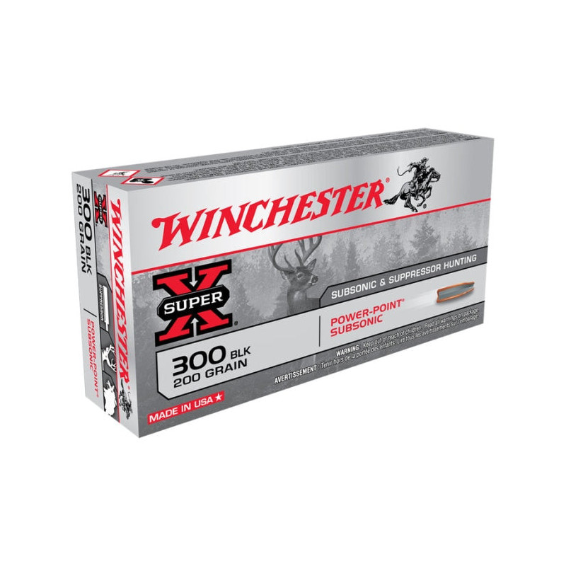 Cartouches Winchester Subsonic - 300BLK - Par 20