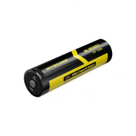 Accus Li-ion Nitecore 18650 Rechargeable - 2600mAh