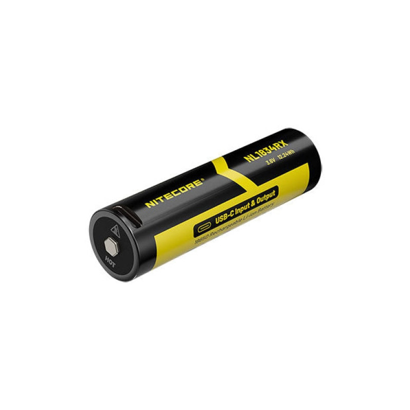 Accus Li-ion Nitecore 18650 Rechargeable - 3400mAh