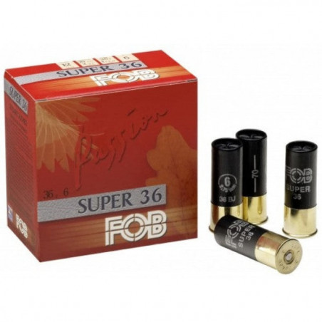 Cartouches à plombs FOB Super 36 - Cal.12/70 - Par 25
