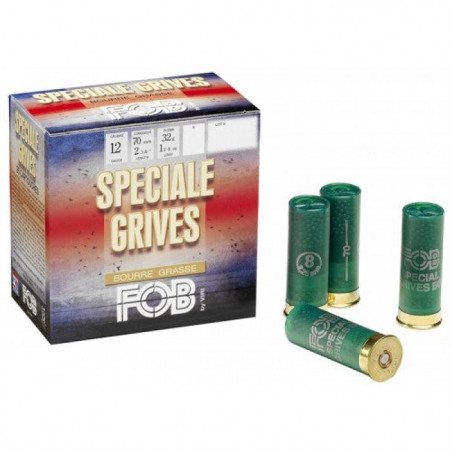 Cartouches FOB Spécial Grive BG - Cal.12/70 - Par 25
