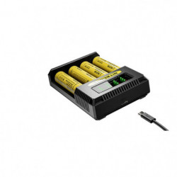 Chargeur intelligent Nitecore 3000mA chacun - Ecran LCD