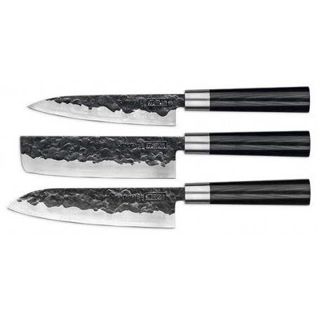 Coffret 3 couteaux Samura Blacksmith