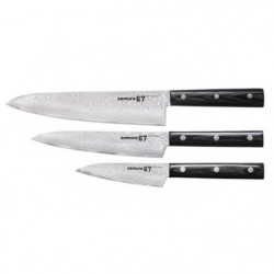 Coffret 3 couteaux Samura...