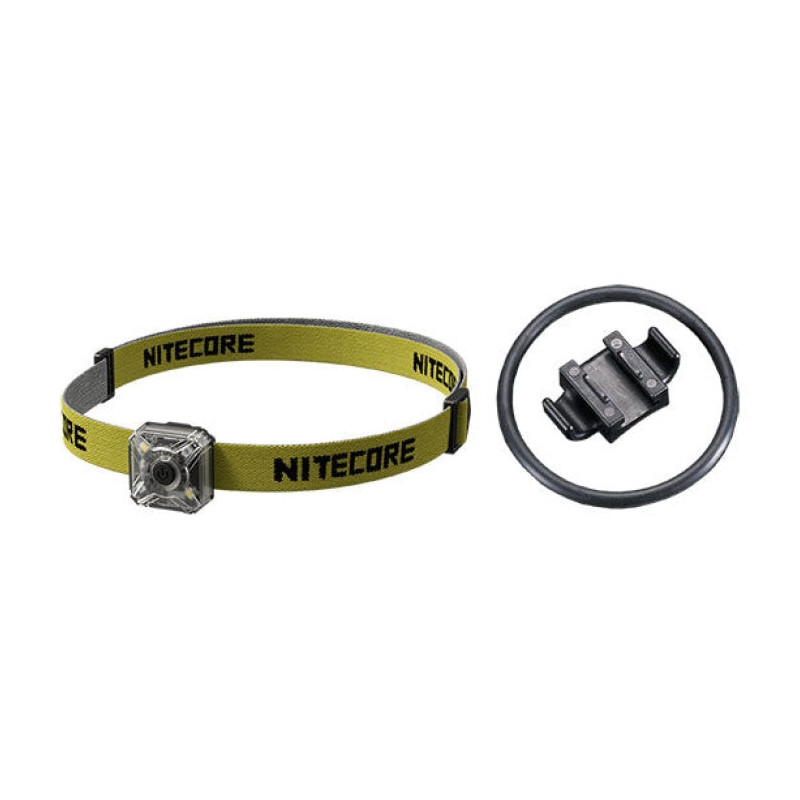 Kit Lampe de position Nitecore bandeau montage pour vélo câble USB-C - 40Lm