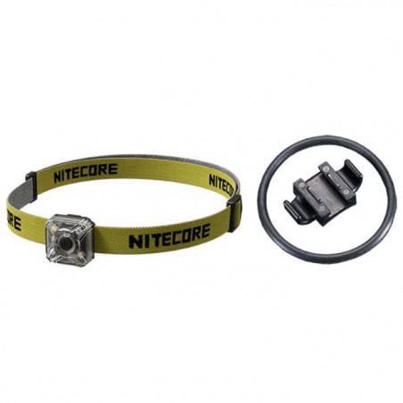 Kit Lampe de position Nitecore bandeau montage pour vélo câble USB-C - 40Lm