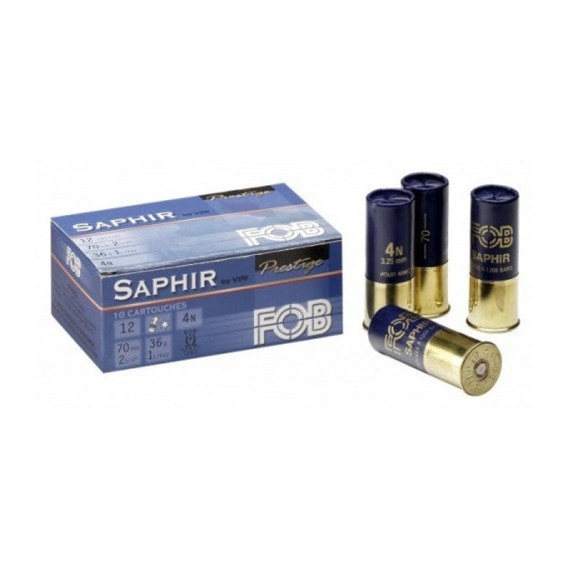 Munitions de chasse FOB Saphir - Cal.12/70 - Par 10