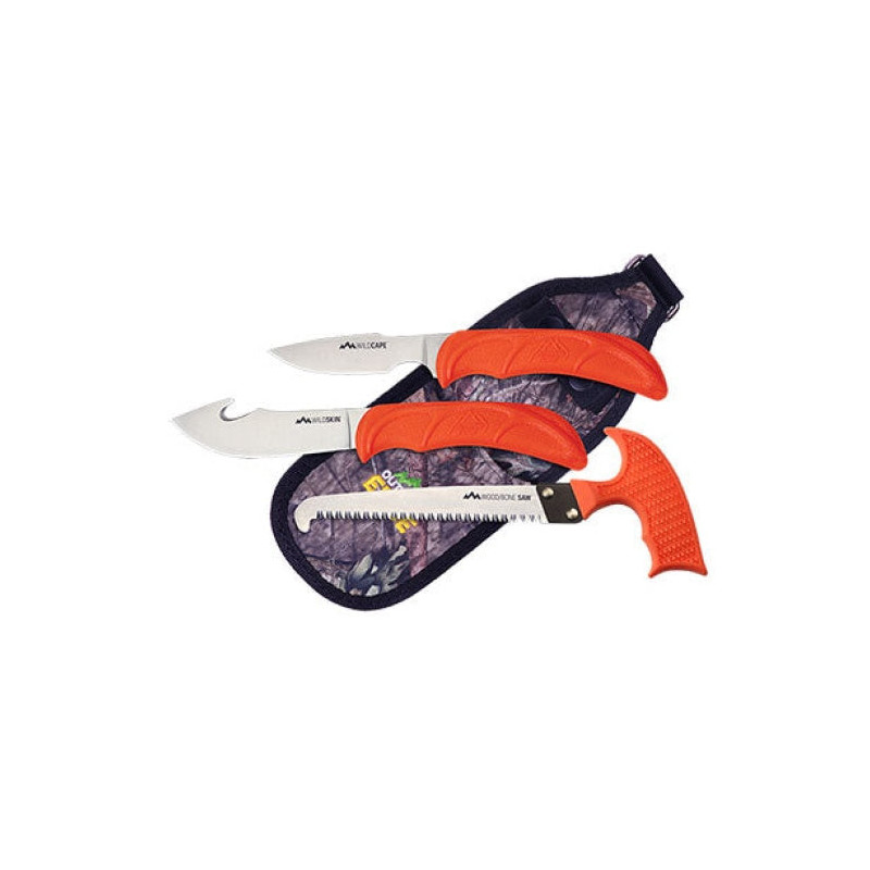 Pack couteaux à dépecer Outdoor Edge Wildguide 3 pièces