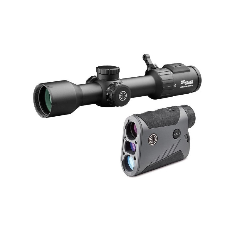 Pack Sig Sauer lunette Sierra 6 BDX 2-12x40 mm télémètre KILO 1600 BDX