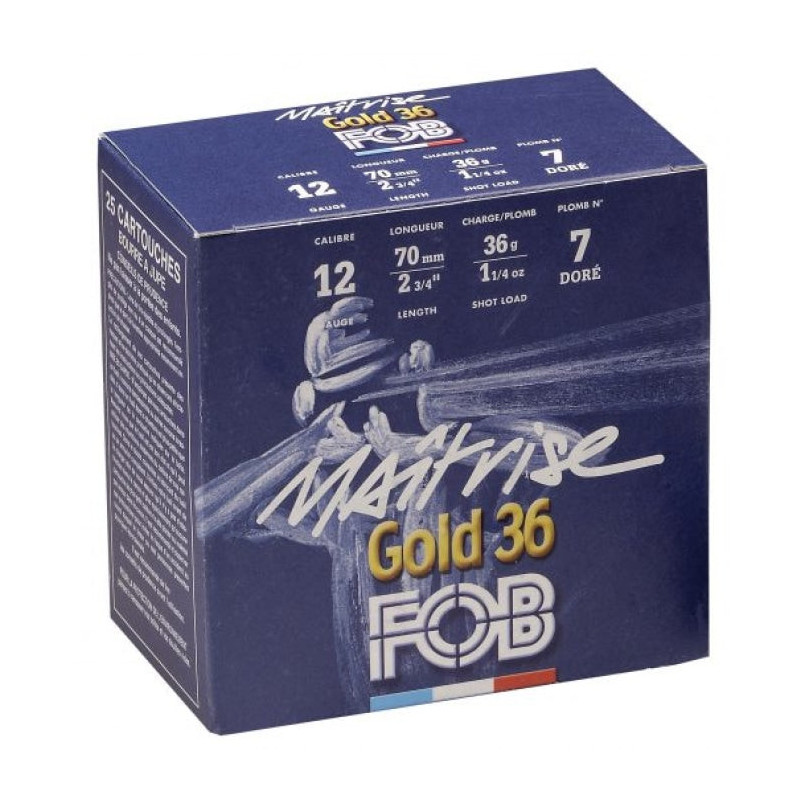 Cartouches FOB Maitrise Gold 36 - Cal.12/70 - Par 25