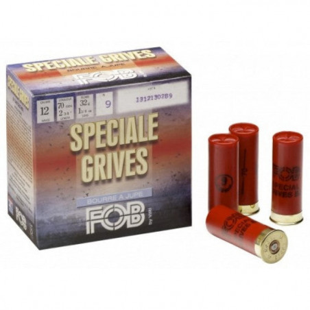 Cartouches FOB Spécial Grive BJ - Cal.12/70 - Par 25