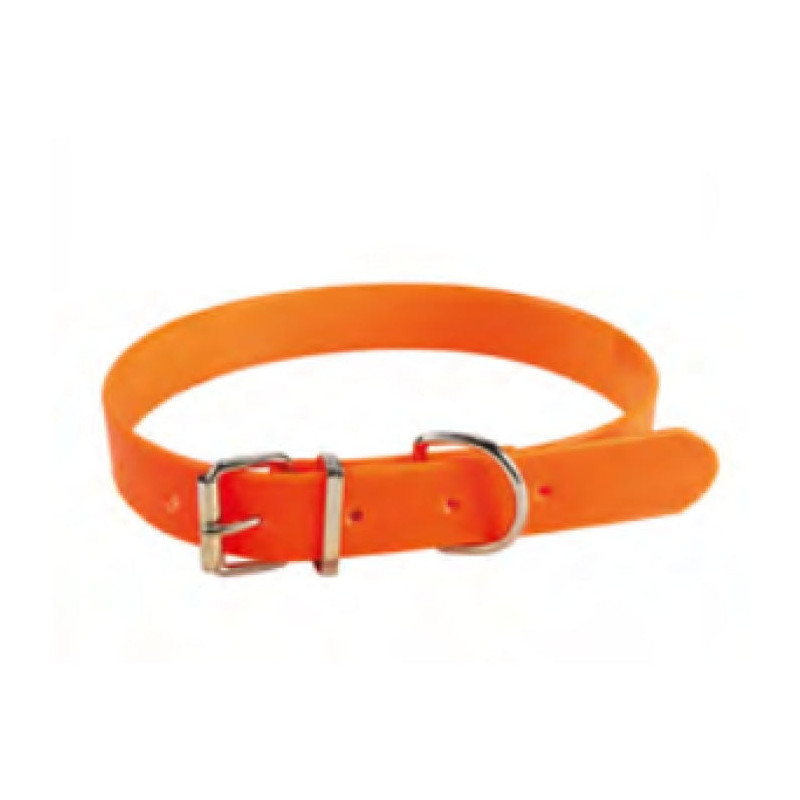 Collier Fluo Januel orange PVC long 45 cm